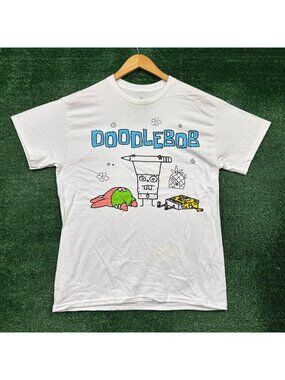 SpongeBob SquarePants Doodle Bob white T-Shirt Size Medium